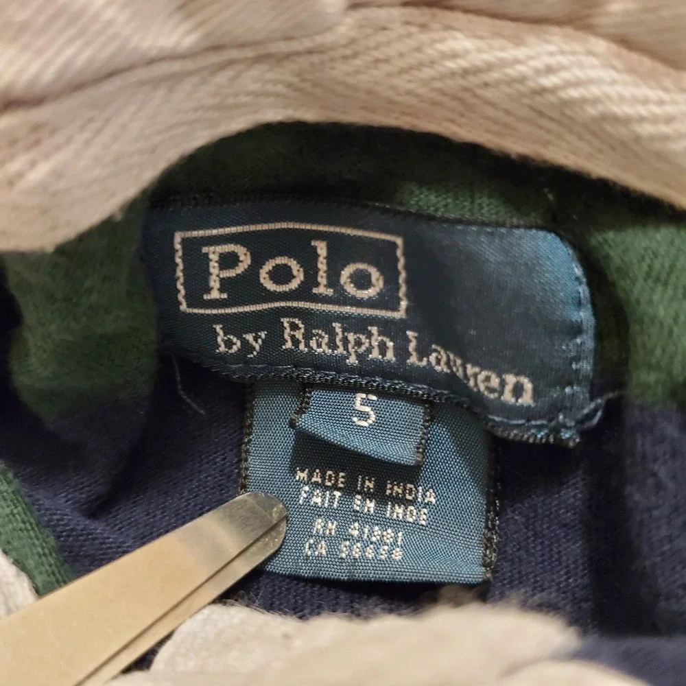 Polo Ralph Lauren Rugby‎ Shirt Boys 5 Multi-Color Striped Long Sleeve Preppy - Picture 5 of 7